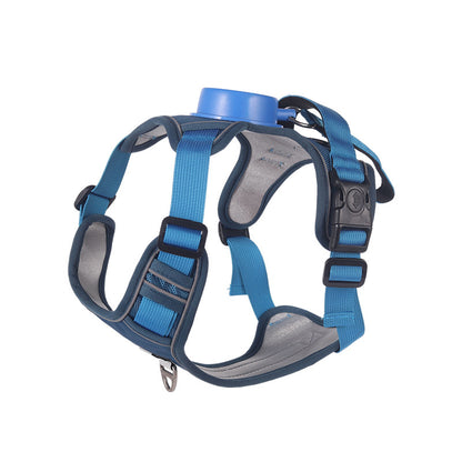 Premium No-Pull Retractable Dog Harness with Reflective Safety Strips